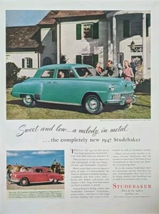 1946 Vintage Studebaker print ad, New 1947 Studebaker  - Picture 1 of 1