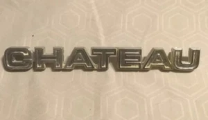 VTG ~ CHATEAU ~ 1975-79 ~ Ford ~ Econoline ~ Emblem ~ Script ~ Crome - Picture 1 of 11