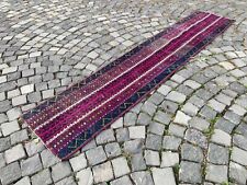 Patchwork rugs, Runner rug, Handmade, Turkish rug, Vintage, Wool | 1,7 x 8,2 ft