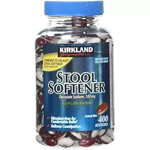 Kirkland Signature Stool Softener 100 mg, 400 Softgels (4 Pack) - Picture 1 of 2
