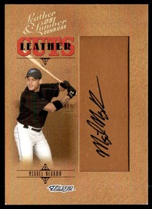 2005 Donruss Leather & Lumber Miguel Negron Rookie Auto 227/256 Toronto Blue