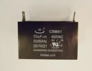 CBB61 10UF 450VAC Capacitor Fast shipping from USA - Imagen 1 de 1
