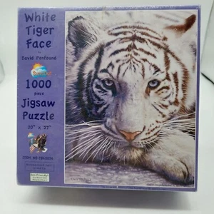 David Penfound White Tiger 1000 Piece Jigsaw Puzzle NWT 20x27 - Picture 1 of 4