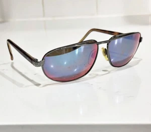 Vintage REVO POLARIZED H2O SUNGLASSES 3007 Blue Reflective Lens Metal Aviator - Picture 1 of 24