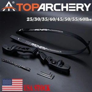 62" ILF Takedown Recurve Bow 25-60lbs Aluminum Riser Archery Hunting Competition - Picture 1 of 19
