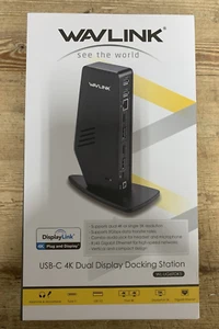 WAVLINK (WL-UG69DK5) USB 3.0/USB C Dual 4K Display Laptop Docking Station - Photo 1/2