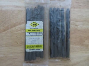 5 pcs TWILL Letter S Jobber Length Metal Twist Drills HSS Black Oxide Brazil - Picture 1 of 2