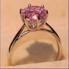 2Ct Round Lab-Created Pink Sapphire Diamond Women Earrings 14K White Gold Plated