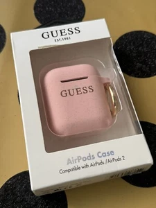 Case AirPods Cover 1. 2. Generation Guess Ring Pink Sparkles Neu - Bild 1 von 5