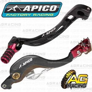 Palanca de pedal trasero y engranaje rojo Apico negro para Honda CRF 250R 2018-2022 - Imagen 1 de 1