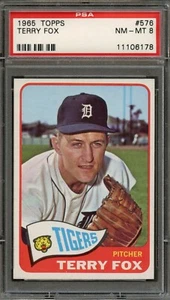 BB - 1965 Topps - #576 - Terry Fox - PSA 8 - NM-MT - Picture 1 of 2