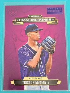 2021 Diamond Kings Debut Artist Proof Blue #DDK-CI Triston McKenzie Card D4 - Picture 1 of 2
