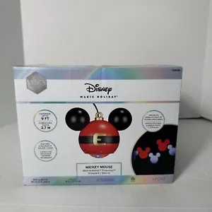 Disney Magic Holiday Mickey Mouse Whirl-a-Motion Hanging Projection Ornament NEW - Picture 1 of 6