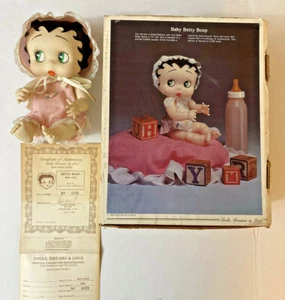 SELTEN 1985 Baby BETTY BOOP LTD ED 1 #0320 mit signierter Box & Puppe HANK GARFINKEL COA - Bild 1 von 12