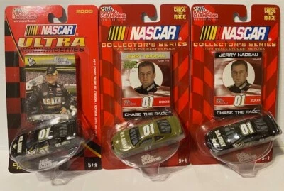 Jerry Nadeau #01 美国军队赛车冠军 1/64 NASCAR“追逐比赛”3 件装 — 第 1/4 张图片