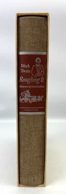 1972 Heritage Press ROUGHING IT Mark Twain Collectors Edition w/ Slipcase HC VG - Image 1 of 4