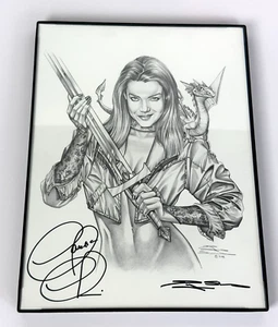 Babylon 5 Claudia Christian Signed Art Print by Douglas Schuler 9"X12" with COA - Picture 1 of 10