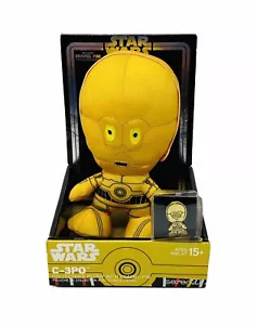 Peluche Star Wars C-3PO con pin esmaltado Seven20 juguete coleccionable - Imagen 1 de 8