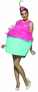 Sweet Eats Cupcake Damen Kostüm Erwachsene Halloween Maskottchen - Bild 1 von 1