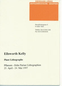 Tarjeta de invitación/tarjeta de invitación: Ellsworth Kelly Plant Lithographs Lüdke Colonia '97 - Imagen 1 de 3