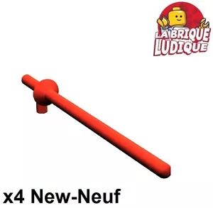 Lego 4x minifig arme weapon lance chevalier castle kingdom rouge/red 3849 NEUF - Imagen 1 de 1
