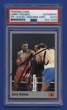 1991 AW SPORTS LARRY HOLMES BOXING HALL OF FAME #20 AUTO AUTOGRAPH SIGNED PSA