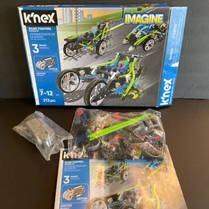 K'NEX Imagine Road Fighters Building Set #23344 213 pcs for 3 motorized builds E - Picture 1 of 5