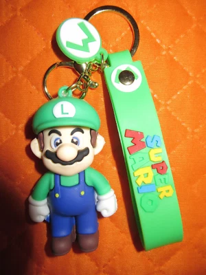 PORTACHIAVI 3D PERSONAGGIO SUPER MARIO BROS CARTONE ANIMATO PVC NEW/NUOVO - Immagine 1 di 2