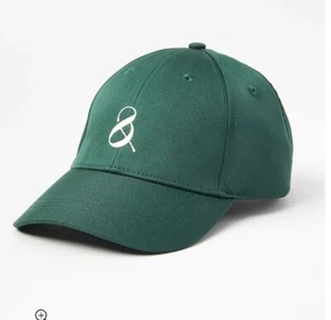 Loft Cap Ampersand Hunter Green White Embroidered Adjustable Editor Journalist - Picture 1 of 6