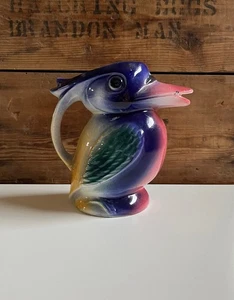 Vintage English C & Co Ceramic Kookaburra Jug Pitcher - Picture 1 of 6