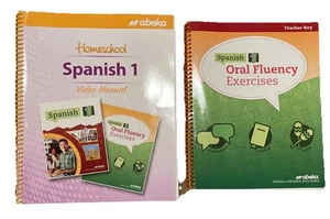 Abeka Book Spanish 1 Homeschool Video Manual Curriculum  + Exercise Teacher Key - Picture 1 of 1