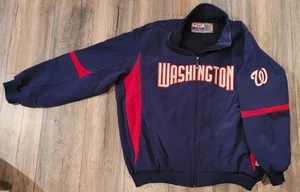 Washington Nationals, Majestic Therma Base Dugout Jacket, MLB, Baseball, Blue - Picture 1 of 7