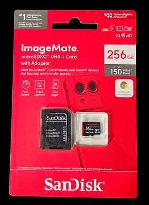 SanDisk ImageMate PRO microSDXC Memory Card - 256GB - Image 1 of 2