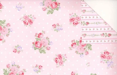 Tela Floral Femenina Preacolchada Doble Cara Tradiciones Precio por Yarda Foto 1 de 4