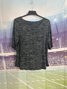 Apt. 9  Soft Stretch Sweater Rayon Navy Blue Green Gray XL Women’s Kohl’s - Picture 1 of 10