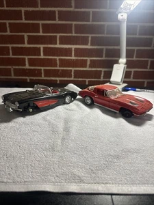 1/18 Ertl  1962 Chevrolet Corvette + Burago Parts Lot Of 2 Missing Wheels F4 - Picture 1 of 8