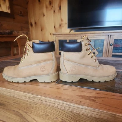 Timberland Botas Jóvenes Niños 13 Nubuck Trigo Color Impermeable 10760 A5825 Foto 1 de 4