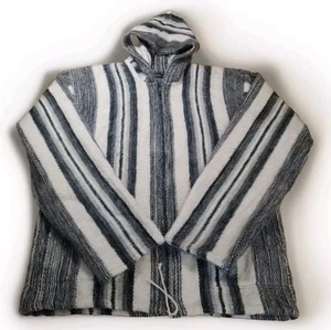 Gamboa Alpaka Wolle Pullover Mantel Jacke Kapuze Full Zip Kordelzug Taille Gorp - Bild 1 von 6