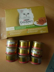 * 9 Dosen Katzen-Nassfutter von Gourmet Gold Terrine "Rind & Karotten" * Neuware - Bild 1 von 2