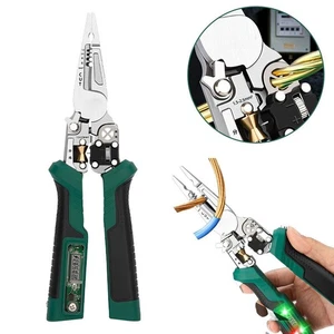 Multifunctional Wire Stripper Voltage Tester LCD Display Screwdriver Foldable - Picture 1 of 13