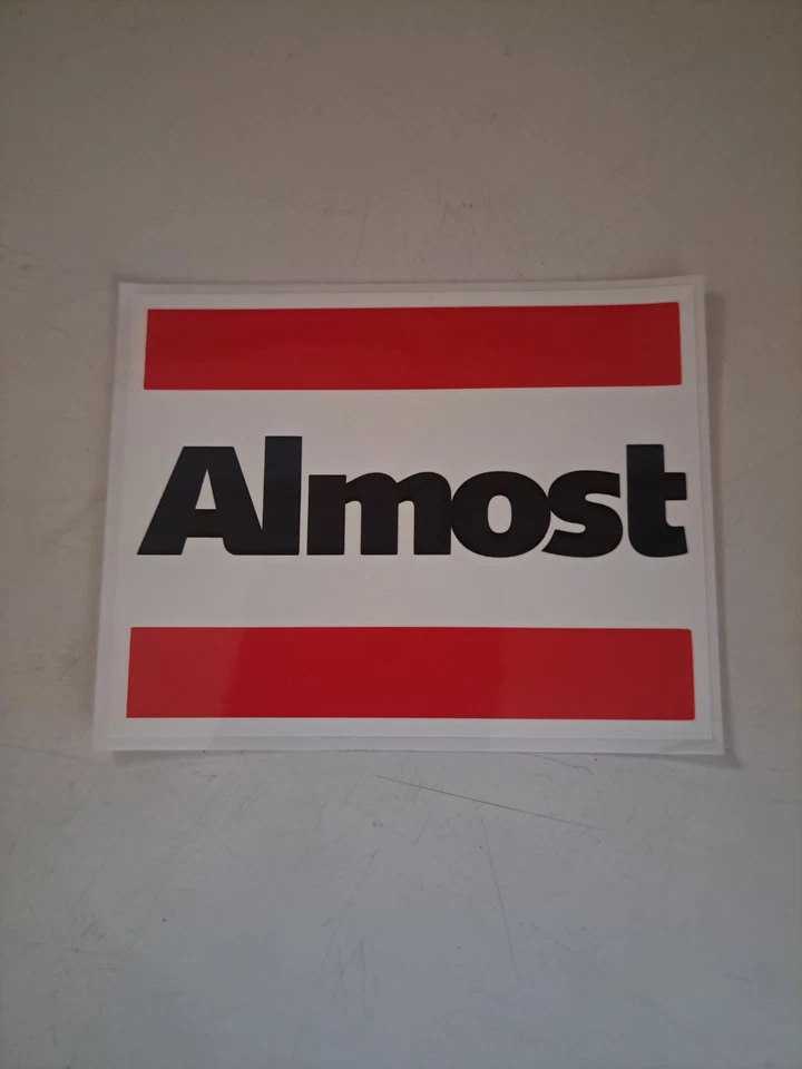 ALMOST SKATEBOARDS THE MARLBORO REDS BOX LOGO SQUARE SKATEBOARD STICKER - Image 1 of 1