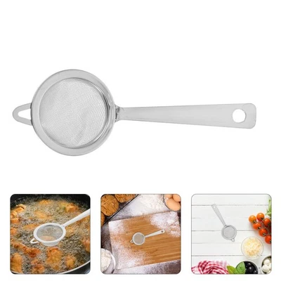  Kitchen Sieve Food Strainer Stainless Steel Filter Cooking Strainers - Image 1 of 4