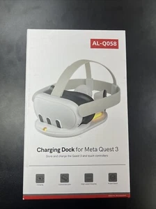 Charging Dock for Meta Quest 3 with 2 Rechargeable Batteries, LED Magnetic 45W - Picture 1 of 3