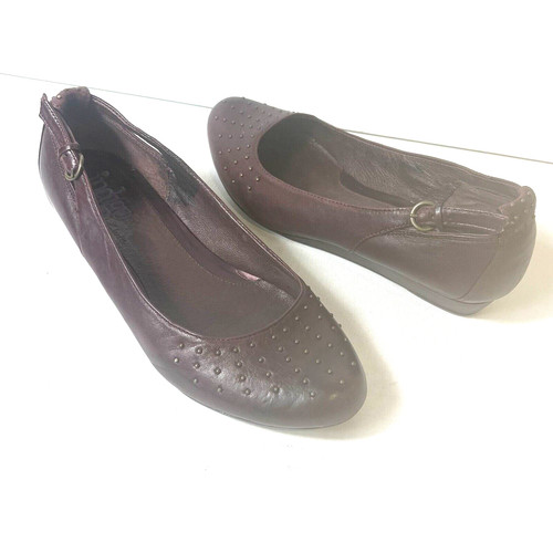 Ballerine slip on Indigo by Clarks in pelle bordeaux da donna 8 M comode casual