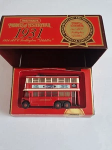 BNIB Vintage 1988 Matchbox Models Of Yesteryear 1931 Trollybus "Diddler" - Picture 1 of 5
