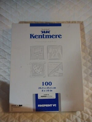 Kentmere Photographic  Paper 8 X10 100 Sheets Fineprint VC Glossy CAT 6008606 - Image 1 of 4
