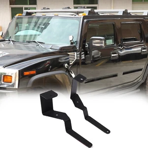 Ditch LED Work Light Bar Brackets Hood Mount Bracket For Hummer H2 2003-2009 2X - Picture 1 of 22