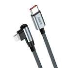 Laser 18W Fast Charge Lightning to USB-C Right Angle Cable 1m MFi-Certified