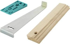 WOLFCRAFT Verlegeset für Laminat 20x Abstandskeile 1x Zugeisen 1x Schlagholz - Bild 1 von 6
