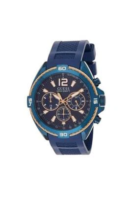 Guess Surge Gents Chronograph Silicone Strap Watch W1168G4 - Image 1 of 4